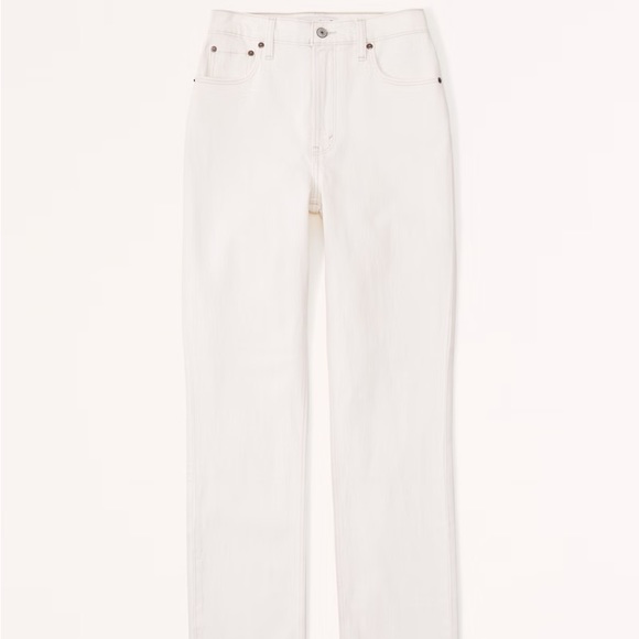 Abercrombie & Fitch Denim - Abercrombie Curve Love Ultra High Rise 90s Straight Jean